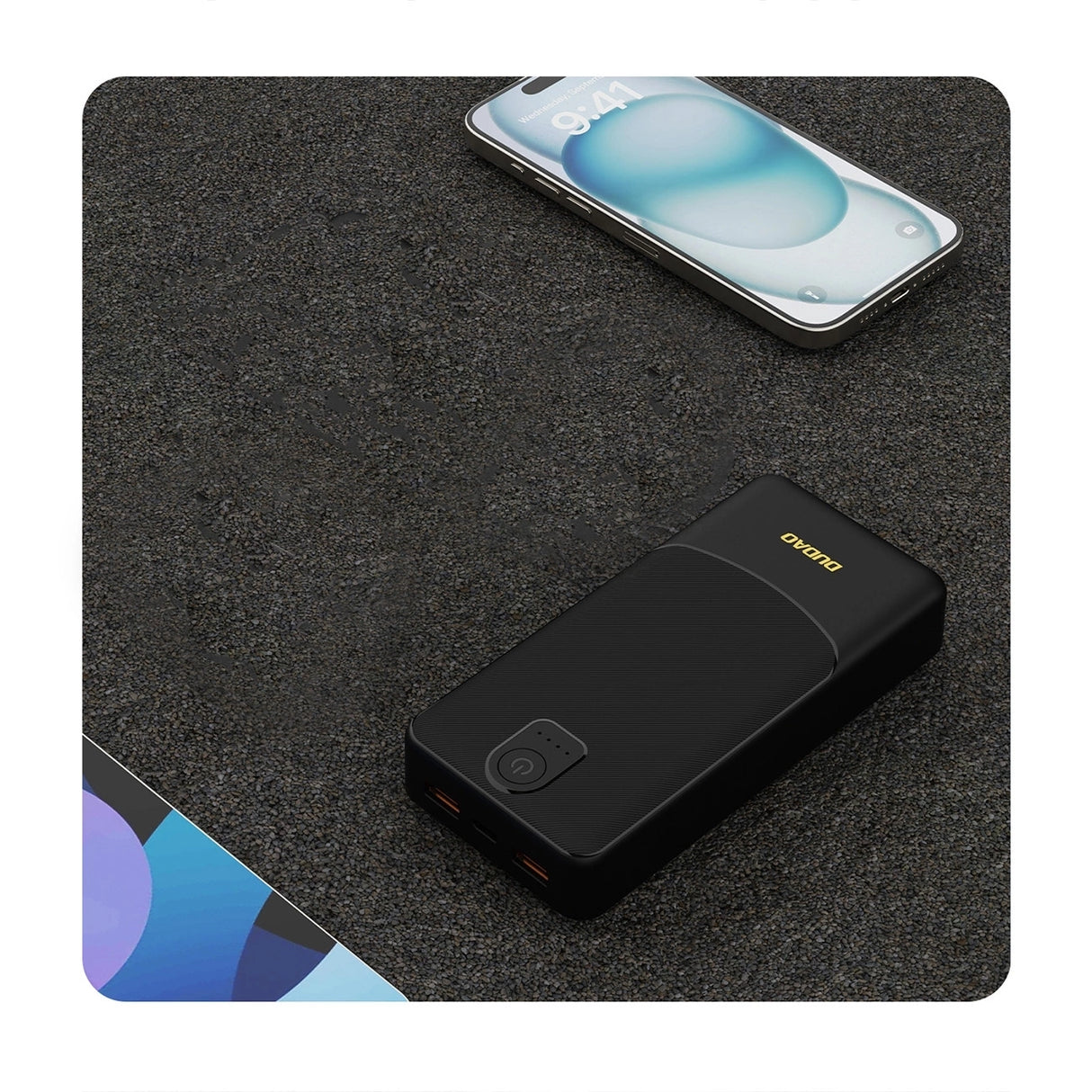 Powerbank Dudao K10Pro 2.4A 20000mAh 2 x USB-A - sort