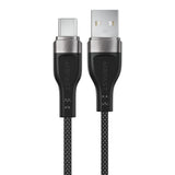 Acefast C11-04 USB-A - USB-C 3A Kabel 1,2 m Magnetisk Tråd - sort