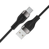 Acefast C11-04 USB-A - USB-C 3A Kabel 1,2 m Magnetisk Tråd - sort