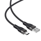 Acefast C11-04 USB-A - USB-C 3A Kabel 1,2 m Magnetisk Tråd - sort