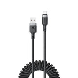 Acefast C14-04 USB-A - USB-C Kabel Spring 480Mb/s 3A 1.2m - sort