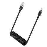 Acefast C14-04 USB-A - USB-C Kabel Spring 480Mb/s 3A 1.2m - sort