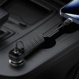 Acefast C14-04 USB-A - USB-C Kabel Spring 480Mb/s 3A 1.2m - sort