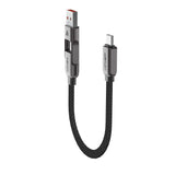 Acefast C13-05 USB-C - USB-A / USB-C Kabel 480Mb/s 3A 0,2m - sort