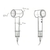 UWANT H100 hårtørrer - grå