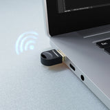 Mini Bluetooth 5.4 Adapter Wozinsky WUSB54YS USB-A Receiver Transmitter til Computer - sort