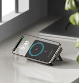 Powerbank Wozinsky WLWP-10KA0Y3S 22.5W PD Qi2 10000 mAh, med stativ, 1x USB-A, 1x USB-C - sort