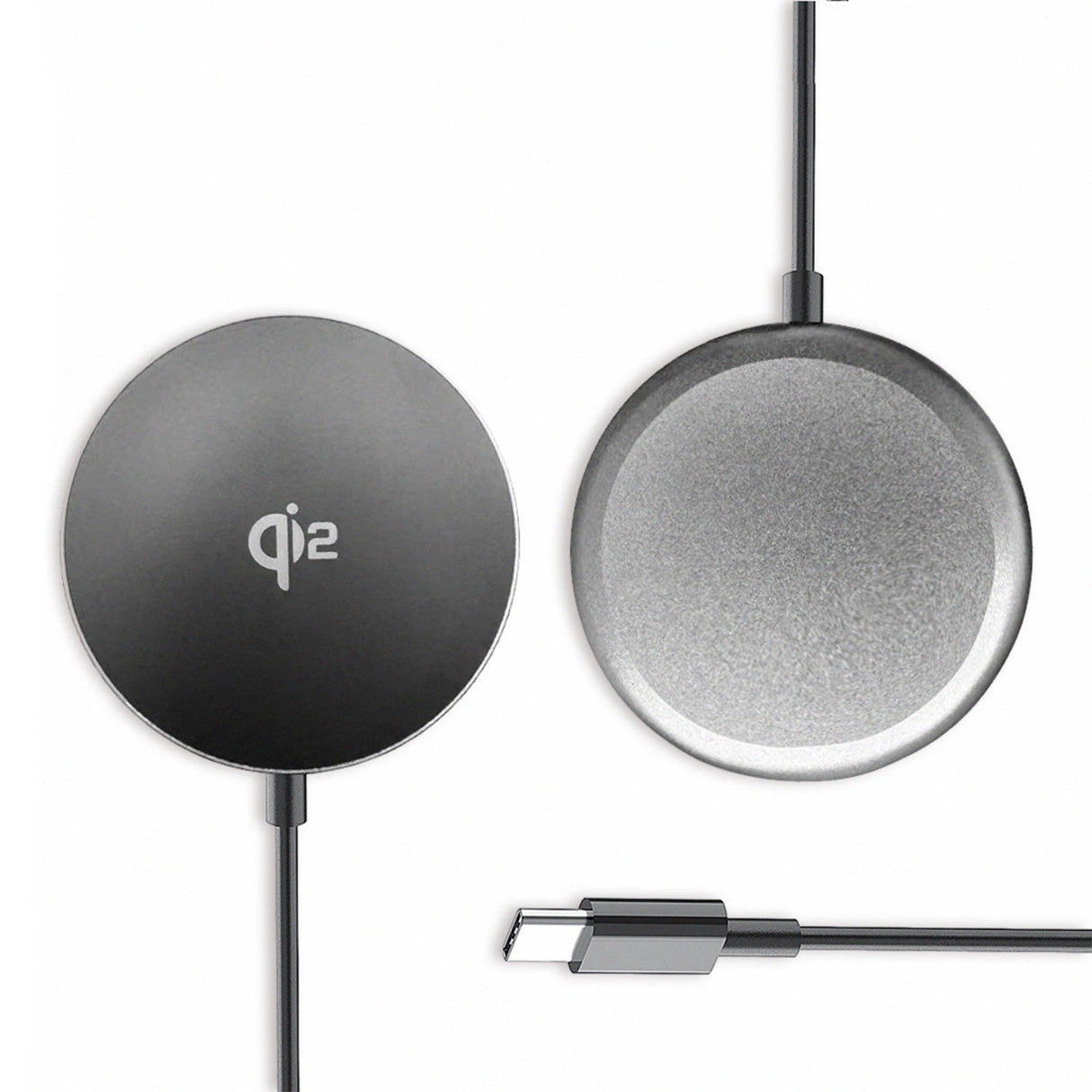 Wozinsky 15W trådløs Qi2 induktiv oplader - sort