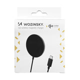 Wozinsky 15W trådløs Qi2 induktiv oplader - sort