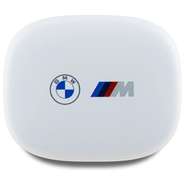 BMW Bluetooth-hovedtelefoner BMBEMIATP20LOH TWS + docking station hvid/hvid trykte logoer