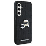 Karl Lagerfeld KLHCS24FEPGKLKCPK Sam S24 FE S721 black/black hardcase Monogram Karl&Chaoupette Head Pin