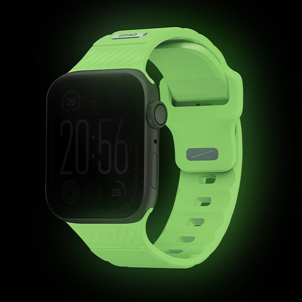 Uniq Stride SE Apple Watch rem 49/46/45/44mm FKM Gummi Strap lume