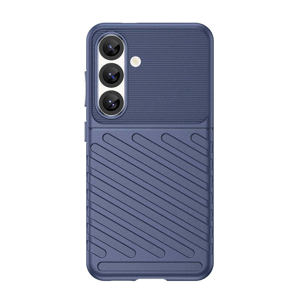 Thunder Case Samsung Galaxy S25 Silicone Armored Case - Blå