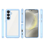 Outer Space Case med Gel Frame til Samsung Galaxy S25 - Blå