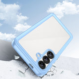 Udendørs rumkasse med gelramme til Samsung Galaxy S25 - Blå