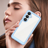 Outer Space Case med Gel Frame til Samsung Galaxy S25 - Blå