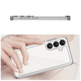 Udendørs rumkasse med gelramme til Samsung Galaxy S25 - Clear Black