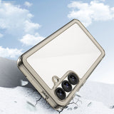 Udendørs rumkasse med gelramme til Samsung Galaxy S25 - Clear Black