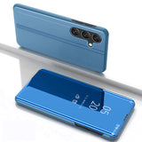 Clear View Case til Samsung Galaxy S25+ Cover med Flip - Blue