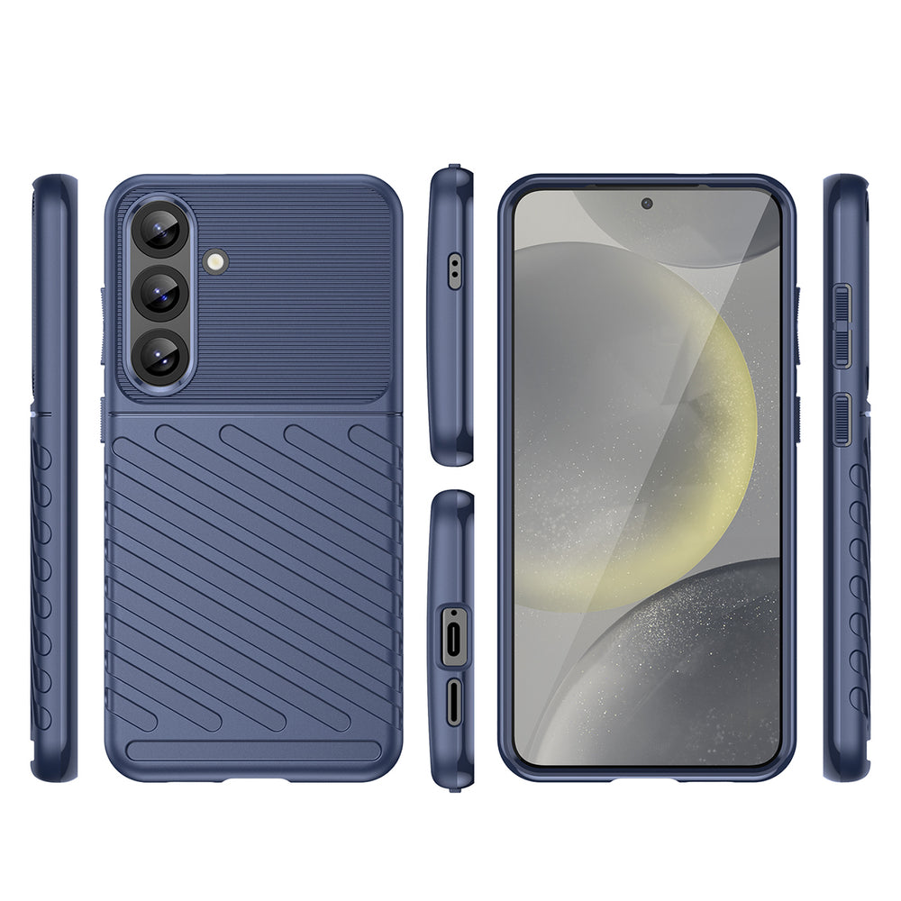 Thunder Case til Samsung Galaxy S25+ Silicone Armored Cover - Blå