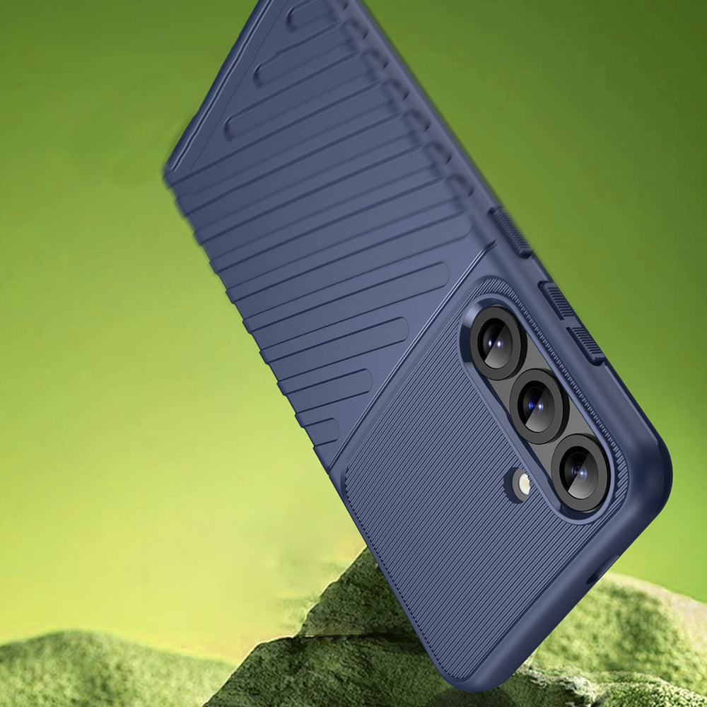 Thunder Case til Samsung Galaxy S25+ Silicone Armored Cover - Blå