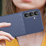Thunder Case til Samsung Galaxy S25+ Silicone Armored Cover - Blå