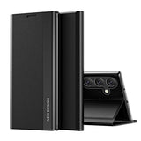 Sleep Case Pro Samsung Galaxy S25+ Case med flip og stand - sort