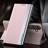 Sleep Case Pro Samsung Galaxy S25+ Case med Flip og Stand - Pink