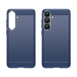 Carbon Case til Samsung Galaxy S25+ - Blå