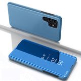 Clear View Case til Samsung Galaxy S25 Ultra Flip Cover - Blå