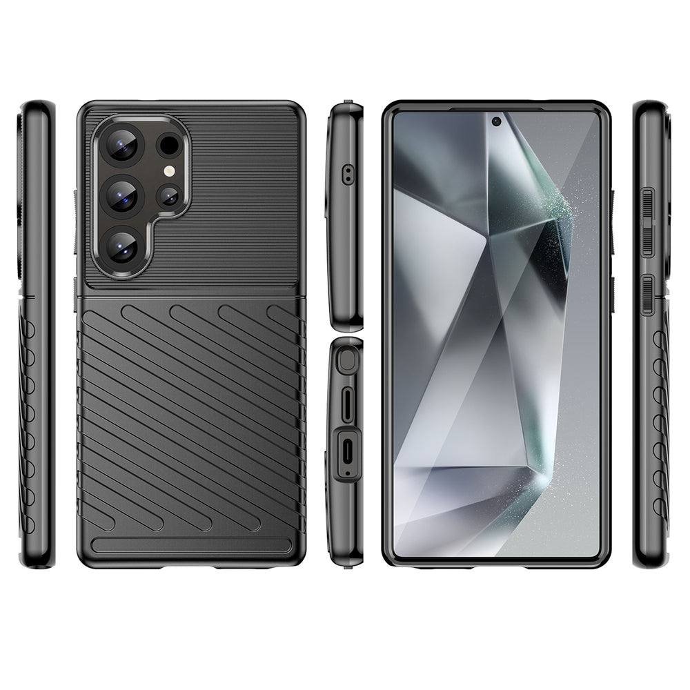 Thunder Case Samsung Galaxy S25 Ultra Silicone Armored Case - sort