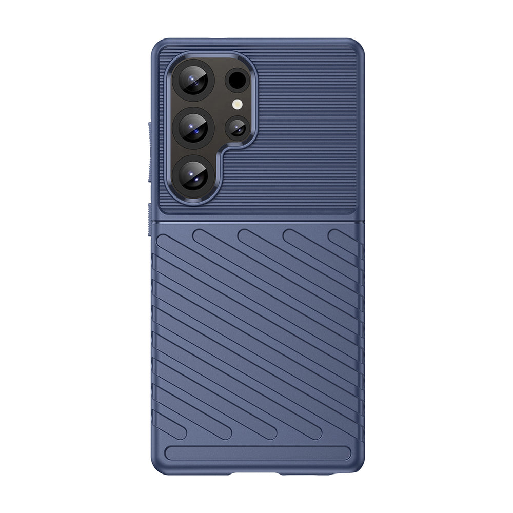 Thunder Case Samsung Galaxy S25 Ultra Silicone Armored Case - Blå