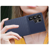 Thunder Case Samsung Galaxy S25 Ultra Silicone Armored Case - Blå