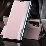 Sleep Case Pro Samsung Galaxy S25 Ultra Case med Flip og Stand - Pink