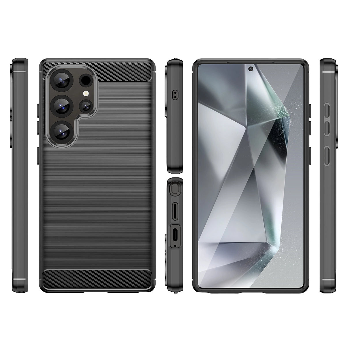 Carbon Case for Samsung Galaxy S25 Ultra - Black