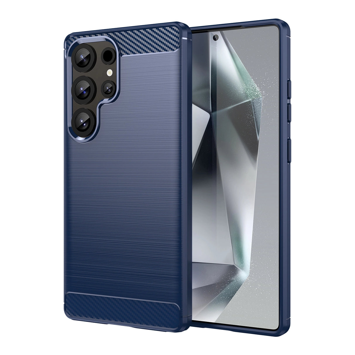 Carbon Case til Samsung Galaxy S25 Ultra - Blå