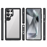 Outer Space Case med Gel Frame til Samsung Galaxy S25 Ultra - sort