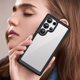 Outer Space Case med Gel Frame til Samsung Galaxy S25 Ultra - sort