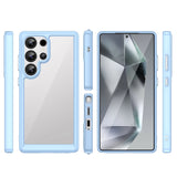 Udendørs rumkasse med gelramme til Samsung Galaxy S25 Ultra - Blå