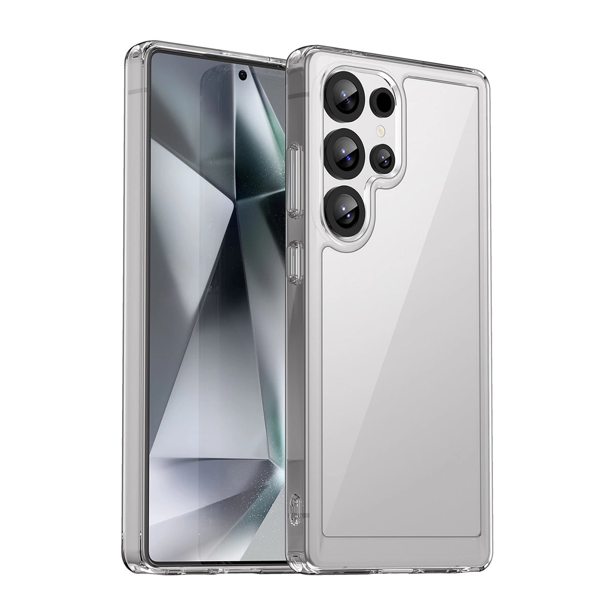Outer Space Case Silicone Case med Gel Frame til Samsung Galaxy S25 Ultra - Transparent