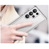 Outer Space Case Silicone Case med Gel Frame til Samsung Galaxy S25 Ultra - Transparent