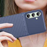 Thunder Case til Samsung Galaxy S24 FE silikone rustning cover - blå