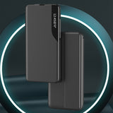 Eco Leather View Case til Samsung Galaxy S24 FE med Flip og Stand - sort