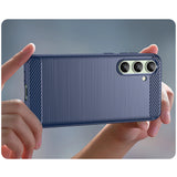 Carbon Case til Samsung Galaxy S24 FE - Blå