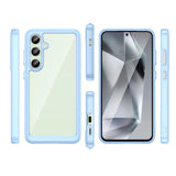 Udendørs rumkasse med gelramme til Samsung Galaxy S24 FE - Blå