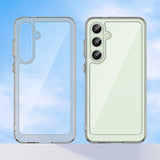 Udendørs rumkasse med gelramme til Samsung Galaxy S24 FE - gennemsigtig