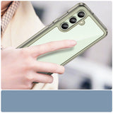 Udendørs rumkasse med gelramme til Samsung Galaxy S24 FE - Clear Black