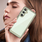 Udendørs rumkasse med gelramme til Samsung Galaxy S24 FE - Clear Black