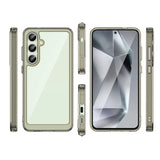 Udendørs rumkasse med gelramme til Samsung Galaxy S24 FE - Clear Black