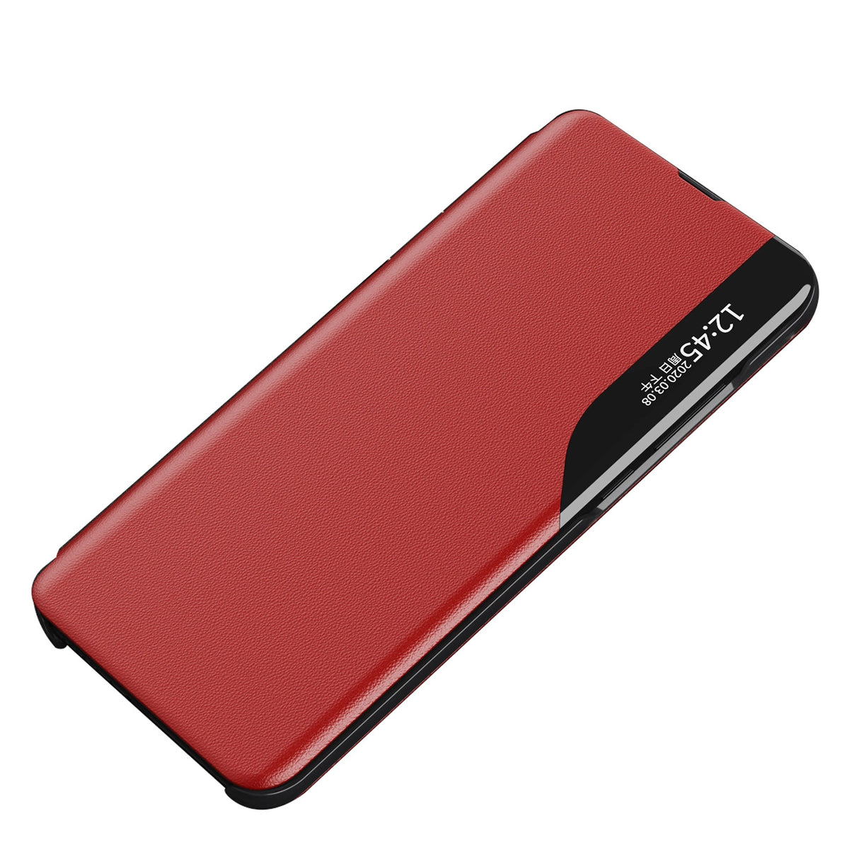 Eco læder View Case til Samsung Galaxy A16 / A16 5G med Flip og Stand - Red